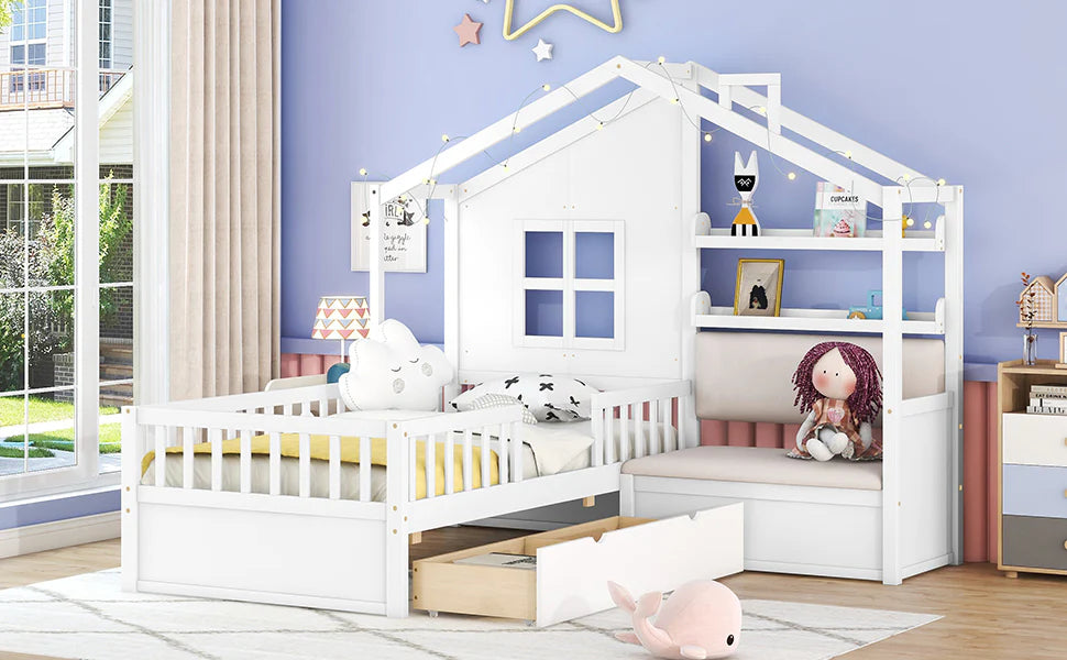 Why L-shaped Twin House Beds Are a Great Space-Saving Solution