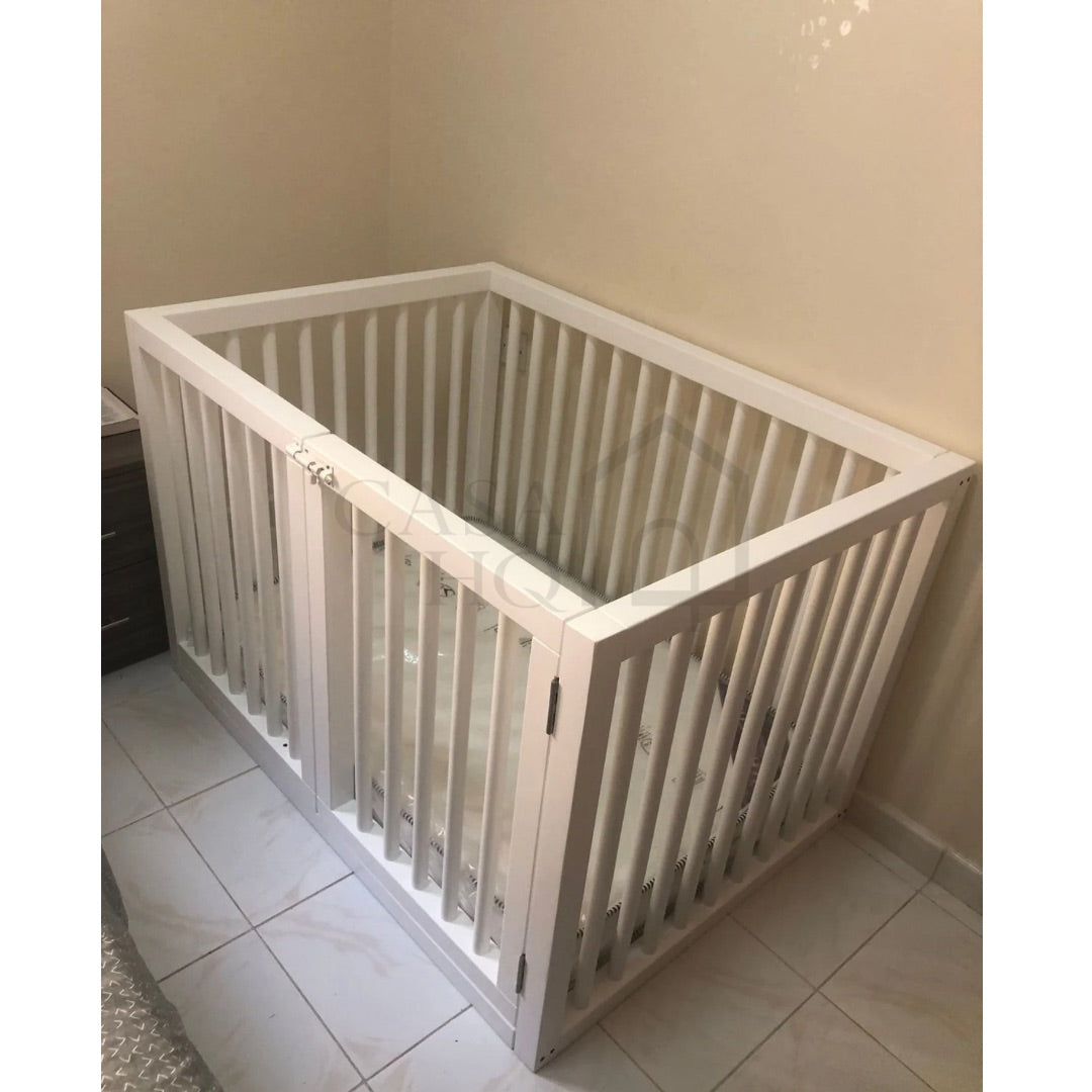 Maya - Montessori floor bed with round rails