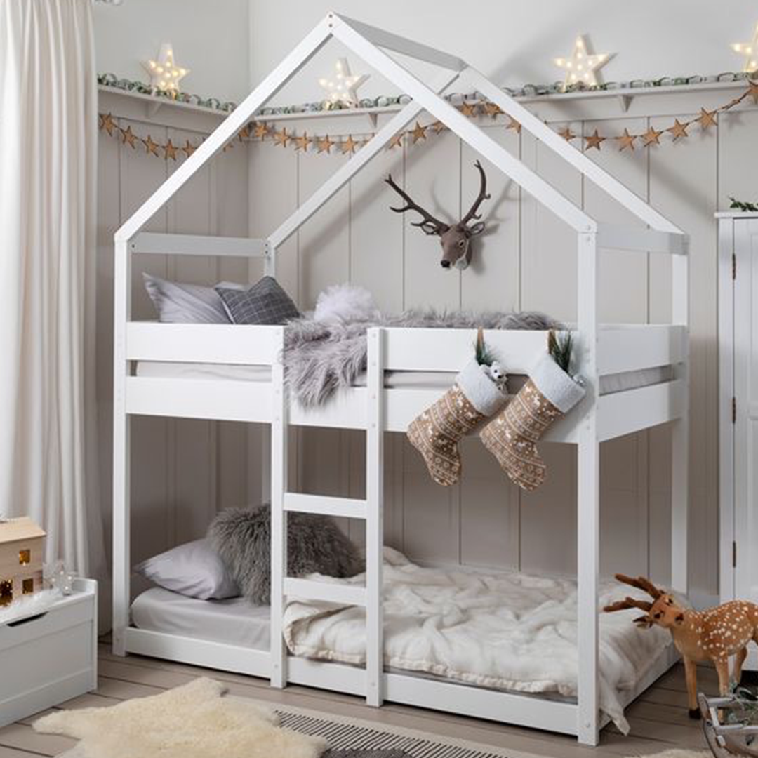 House Bunk Bed with Ladder
