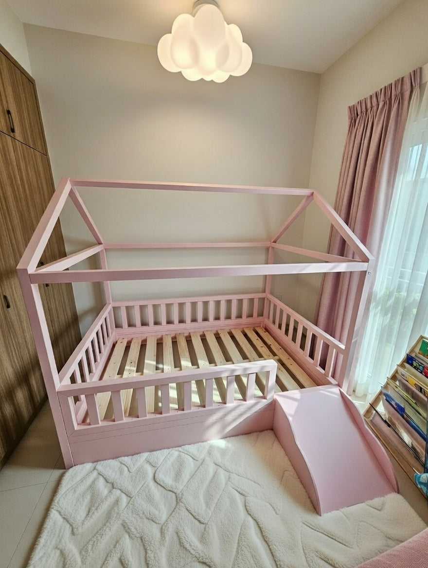 Noora -  House Floor bed  with Slide