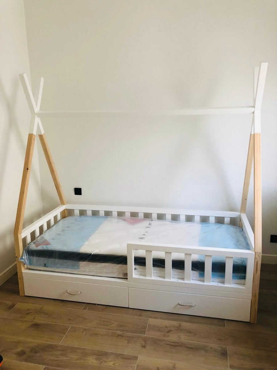 Gia- Teepee Floor Bed with Storage