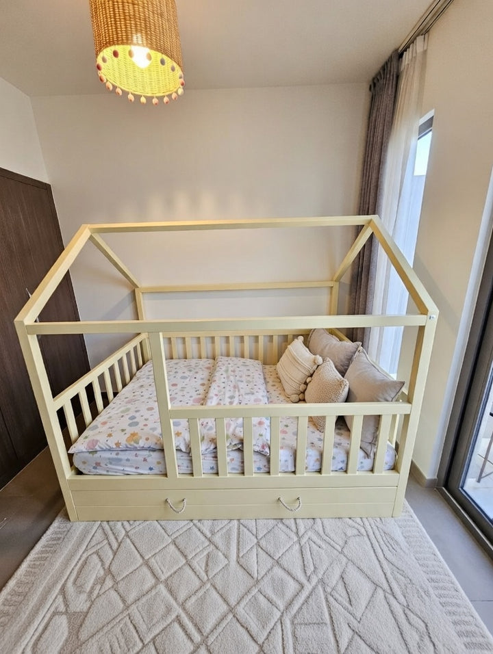 Sara - Montessori House Bed with Storage