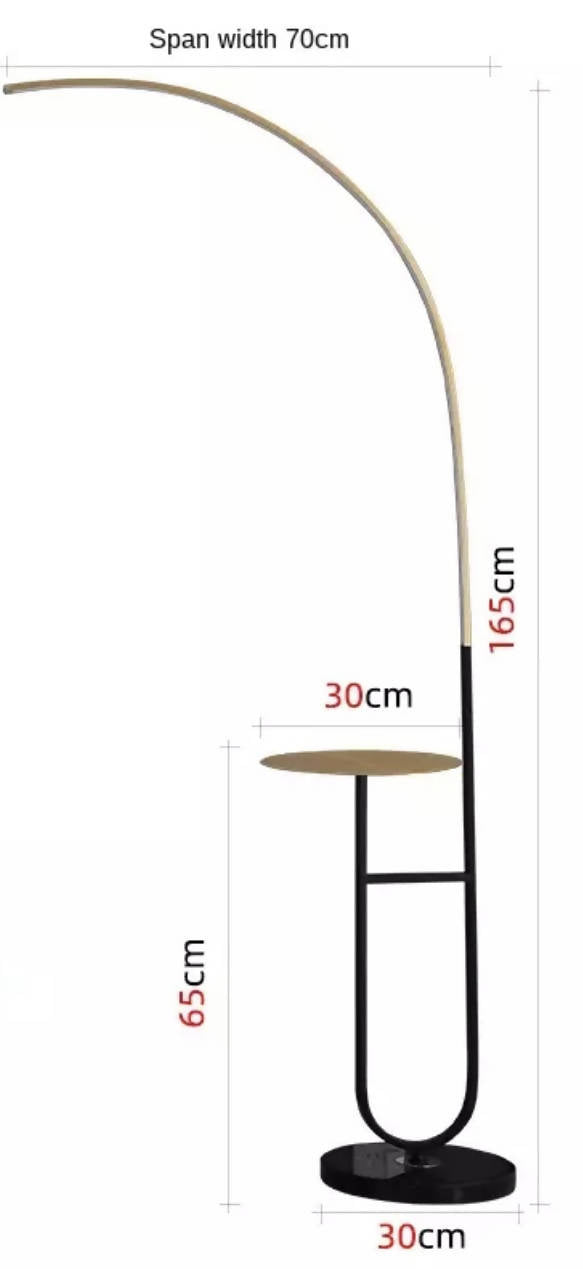 Arc Lamp With Side table floor Lamp