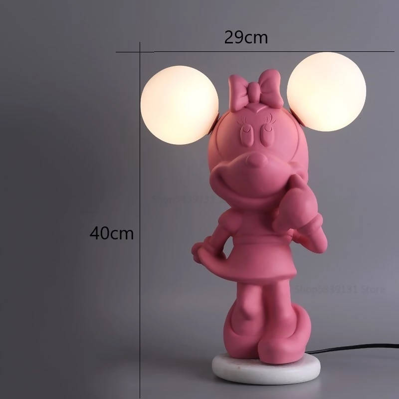 Minnie Cartoon Resin Table Lamp