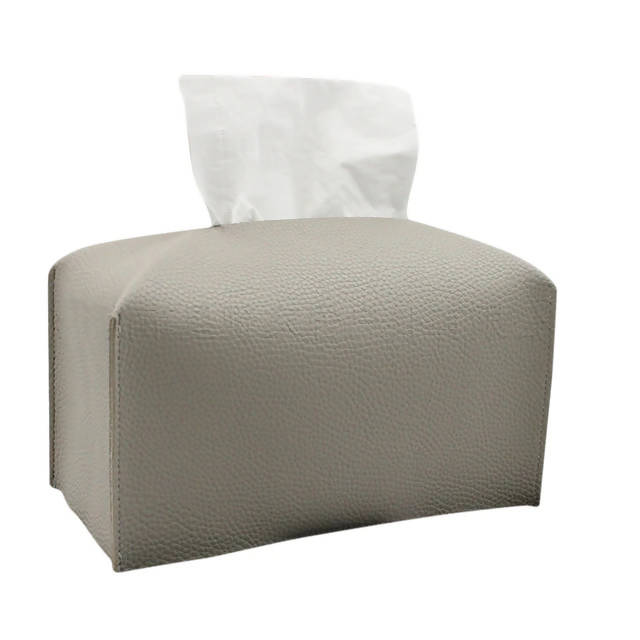 Bonded Leather Tissue Box Cover